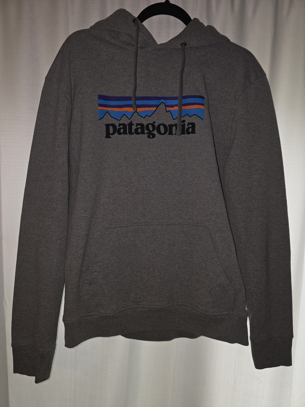Patagonia Men's Gray Logo Hoodie Sweatshirt